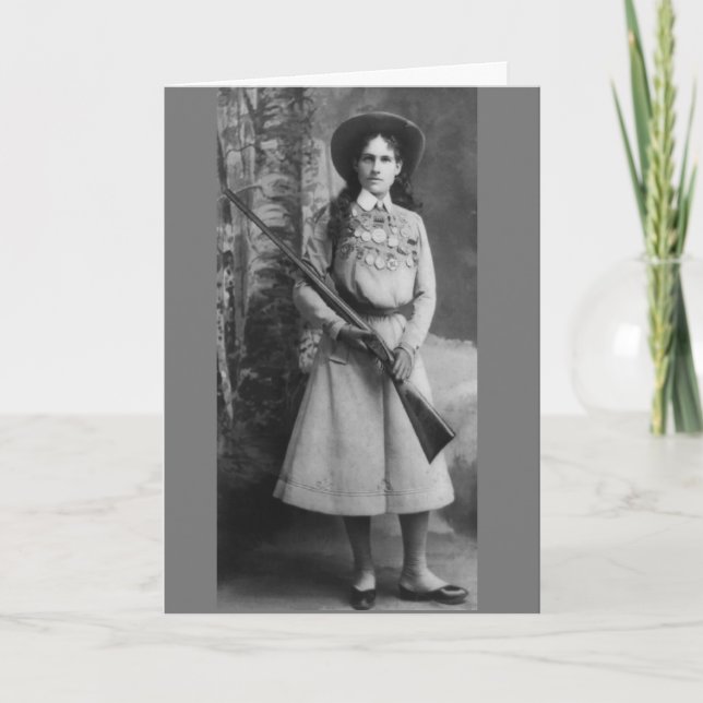 ANNIE OAKLEY FELIZ TARJETAS DE CUMPLEAÑOS PARA ELL (Anverso)