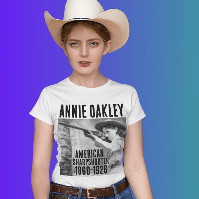 ANNIE OAKLEY SHARPSHOOTER COWGIRL Camisetas (Subido por el creador)
