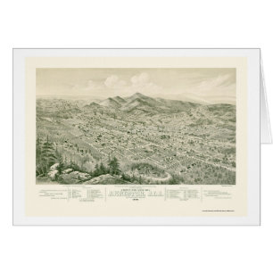Anniston, mapa panorámico del AL - 1888