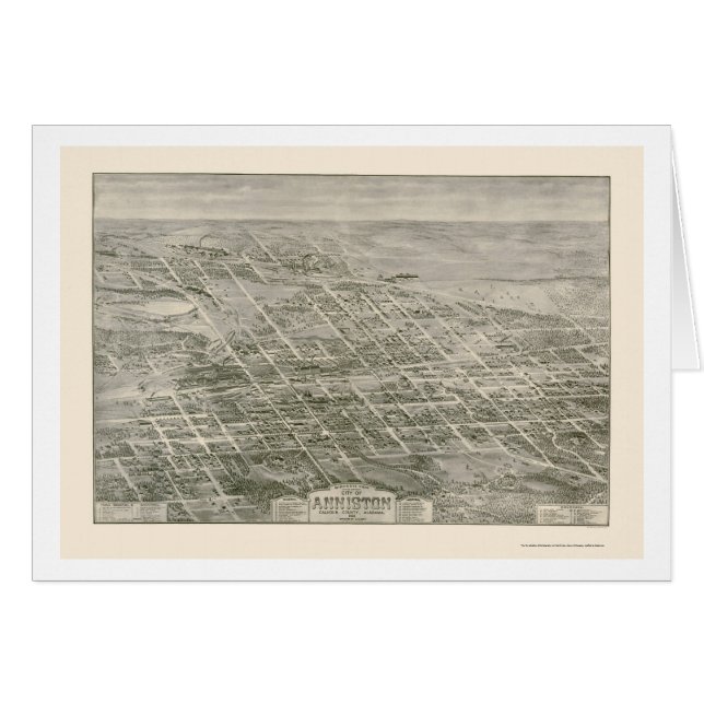 Anniston, mapa panorámico del AL - 1903 (Anverso (Horizontal))