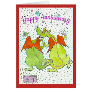 Anniversary  Dragons card