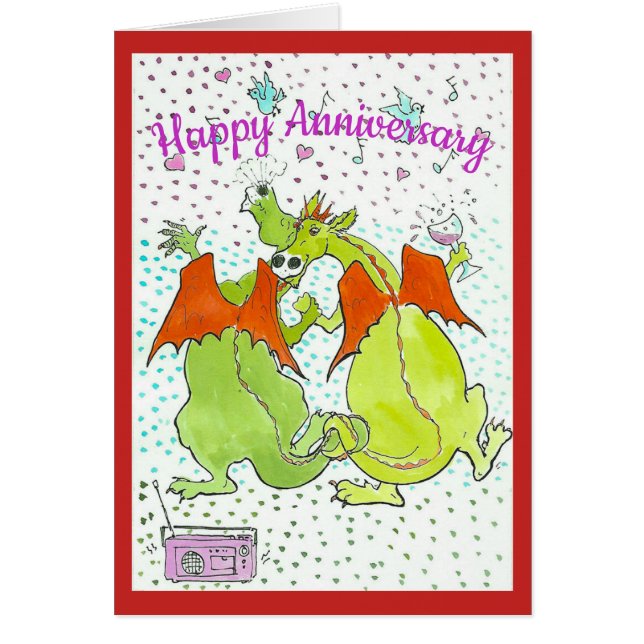 Anniversary  Dragons card (Frente)