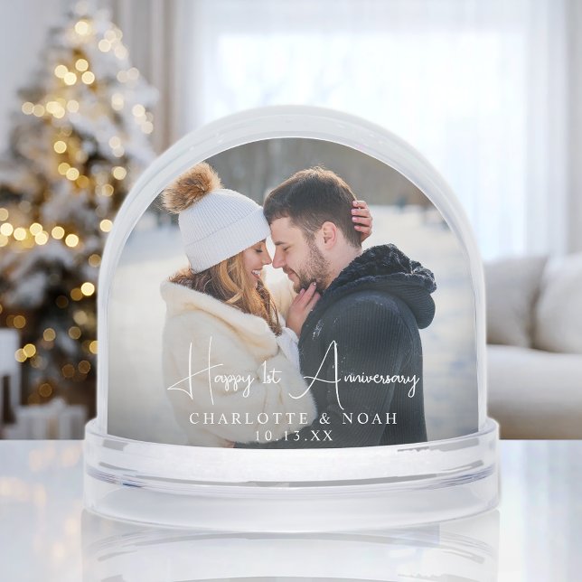 Anniversary Photo Snow Globe (Subido por el creador)