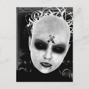 Annoyance postal de arte de vampiros góticos