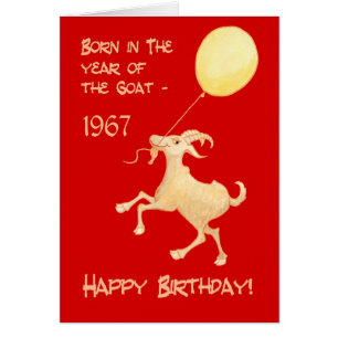 Año Chino de la Cabra Nacida en 1967