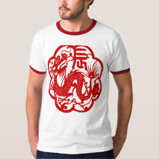 Año chino de la camiseta del dragón