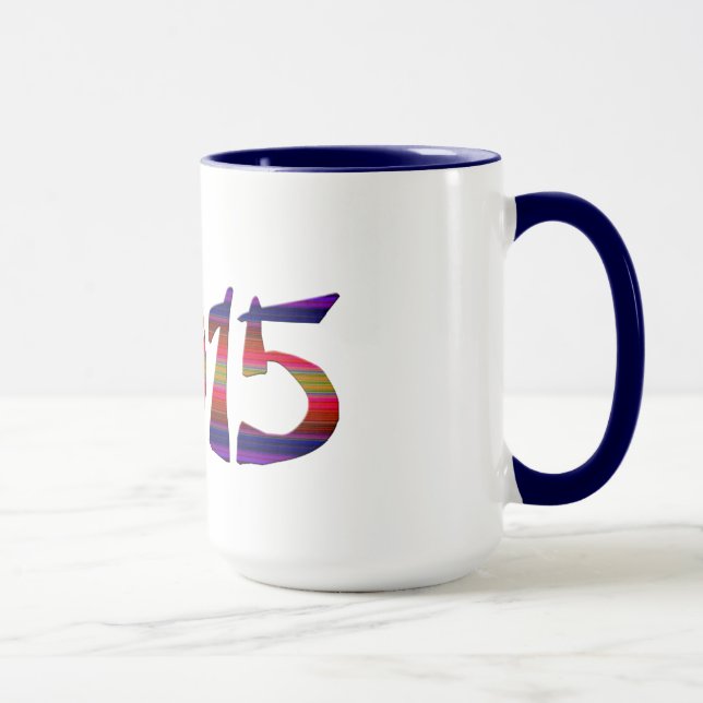 año chino de la taza del Año Nuevo 2015 de las (Derecha)