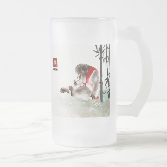 Año chino de las tazas 2016 de cerveza del regalo (Derecha)