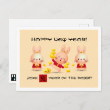 Año Chino del Conejo | Postales del año Personaliz