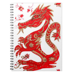 Año chino del cuaderno del dragón