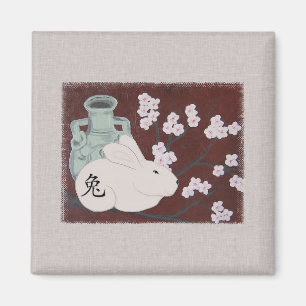 Año chino del imán del conejo