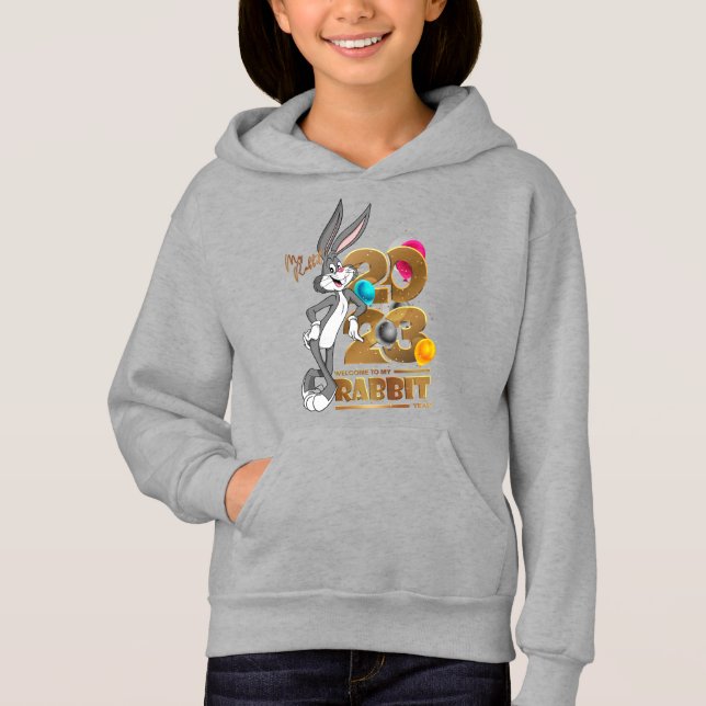 Año Conejo Feliz 2023 | Niños Pullover Hoodie (Anverso)