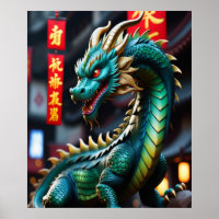 Año De Arte Zodiaco Chino Del Dragón Glowpunk