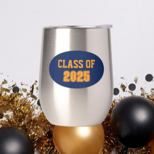 Año de clase de los colores azul y Naranja de la M