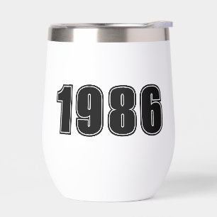 Año de cumpleaños, tipografía de moda negra person