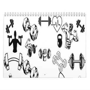 Año de fuerza Calendario Veviny Dumbbell Grip