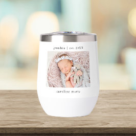 Año de la abuela de la foto del bebé establecido