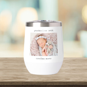 Año de la abuela de la foto del bebé establecido