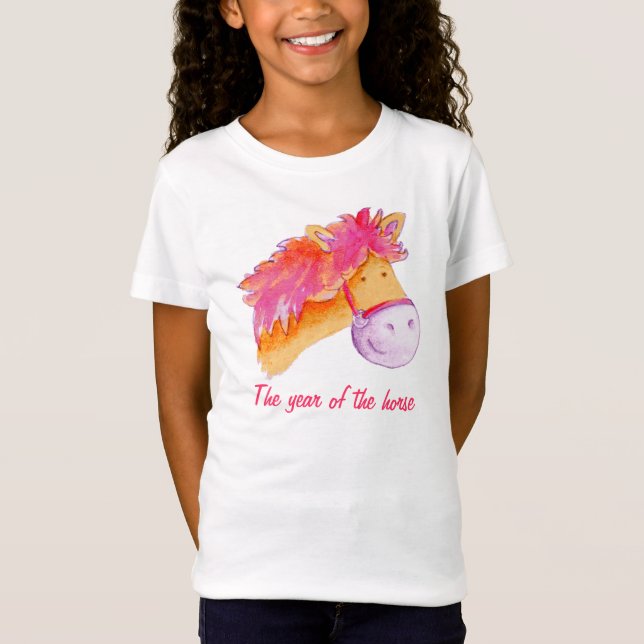 Año de la camiseta de los chicas del rosa del (Anverso)