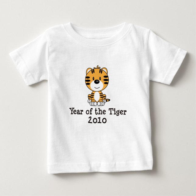 Año de la camiseta del bebé del tigre (Anverso)