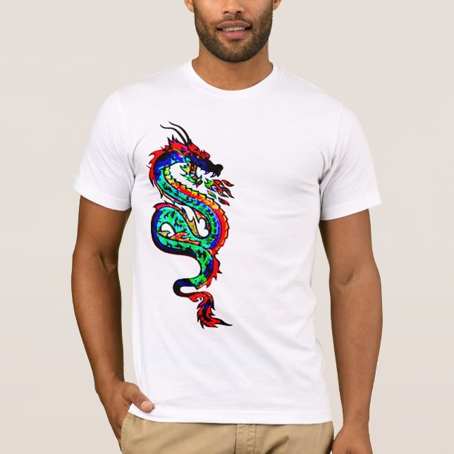 Año de la camiseta del dragón - Tee gráfico chino  (Anverso)