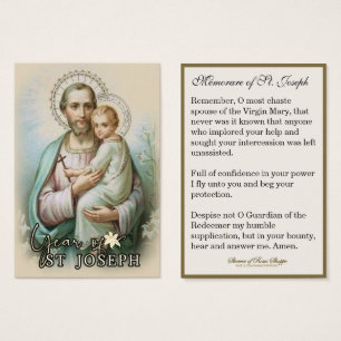 Año de la Oración San José Memorare Católica