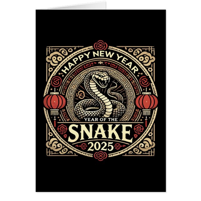 Año de la serpiente 2025, Año Nuevo chino, añejo (Frente)