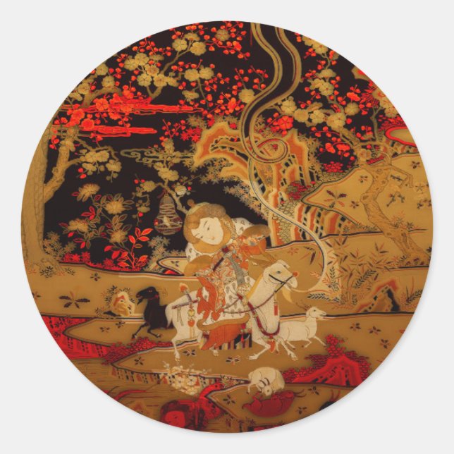 Año de las ovejas vagabundas o Pegatina de la rond (Anverso)