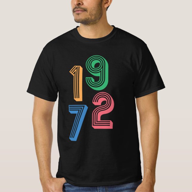 Año de nacimiento - 1972 - Camiseta de cumpleaños  (Anverso)