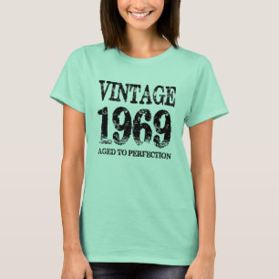 Año De Nacimiento Vintage De 1969, Edad A Camisa 
