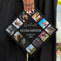 Año de nombre personalizado de Collage de fotos pe