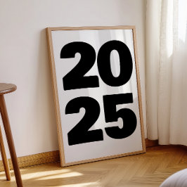 Año de personalizado para Poster de impresión de e