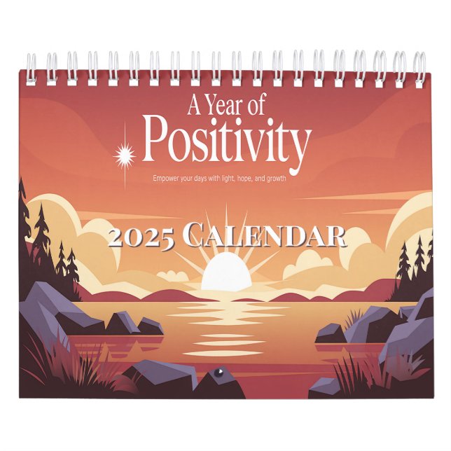 Año de positividad Calendario Motivacional 2025 (Tapa)