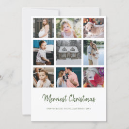 Año de revisión 9 Foto Tarjeta navideña de merry