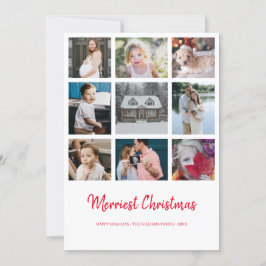 Año de revisión 9 Foto Tarjeta navideña de merry