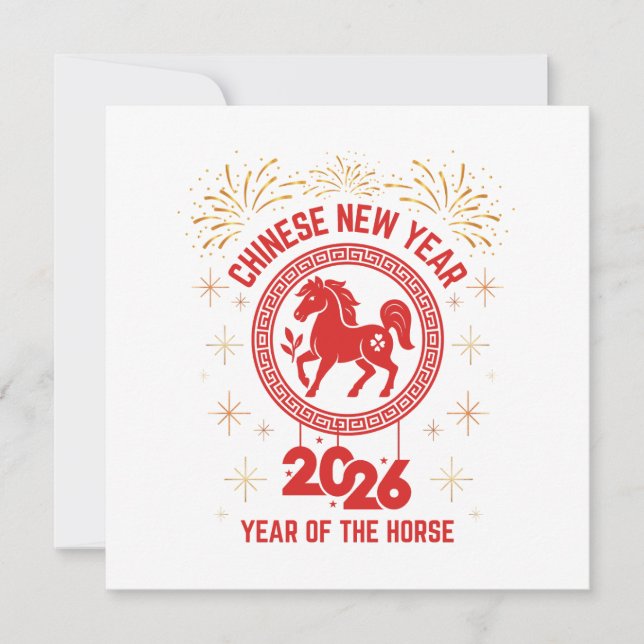Año del caballo Año Nuevo chino 2026 (Anverso)