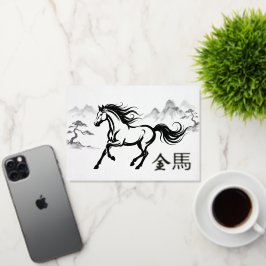 Año del Caballo Año Nuevo Lunar Chino en Oro