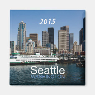 Año del cambio del imán del recuerdo de Seattle