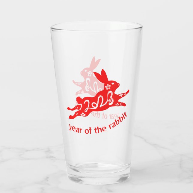 Año del Conejo Año Nuevo Chino Chines Zodiac (Reverso)