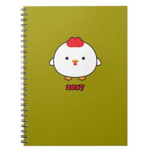 Año del cuaderno espiral del gallo 2017