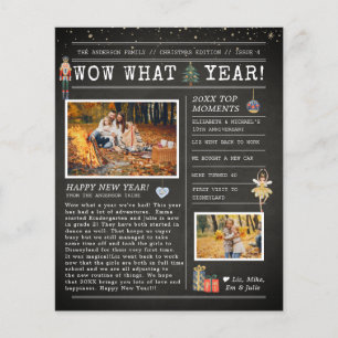Año en carta de revisión  Viajero de Navidades fam