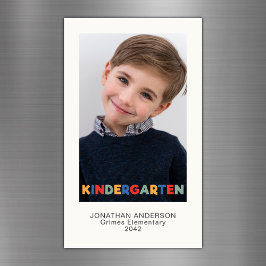 Año escolar de guardería Foto Keepsake Magnet