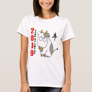 Año lindo de la camiseta del buey