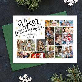 Año lleno de Recuerdos Año de Collage de fotos en