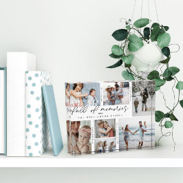 Año lleno de Recuerdos Collage de fotos y puntos d