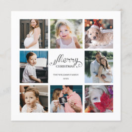 Año moderno en revisión 8 tarjeta de vacaciones de