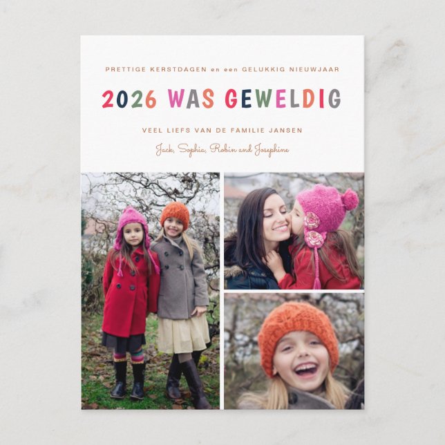 Año Nuevo | 2017 fue Genial | 3 Foto Tarjeta Posta (Anverso)