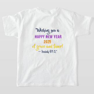 Año Nuevo 2025 Camiseta Básica Para Niños - Isaías