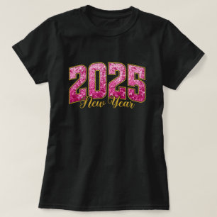 Año Nuevo 2025 Camiseta de fiesta de Año Nuevo c
