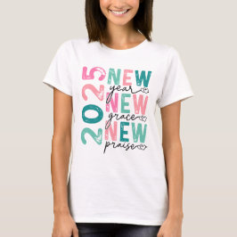 Año Nuevo 2025 Gracia Alabanza | Camiseta Motivaci